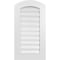 Ekena Millwork Arch Top Surface Mount PVC Gable Vent: Non-Functional, w/ 3-1/2"W x 1"P Standard Frame, 18"W x 32"H GVPAR18X3201SN - alternate 1